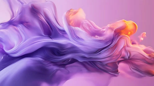 Lavender tidal bloom swirling in molten sunrise light.