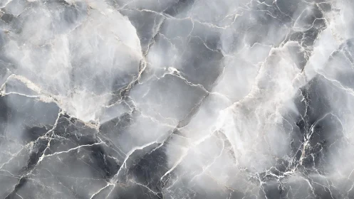 Elegant cloudy gray marble texture with white veins, modern look.