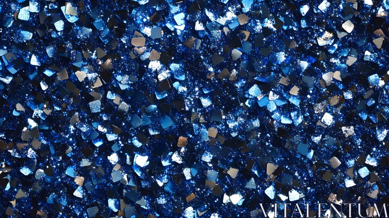 Midnight sapphire glitter storm with starlit metallic sparks.