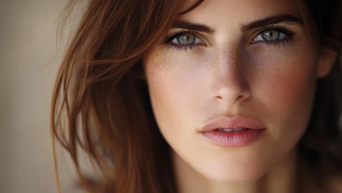 Hyper-detailed close-up portrait with shallow depth rendering