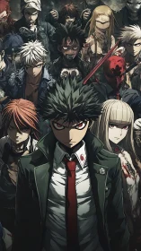 Dark anime squad converges with bloodstained resolve