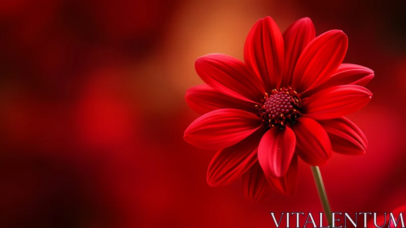 Crimson Petals Unfold in Radiant Glory Against Scarlet Dreams.