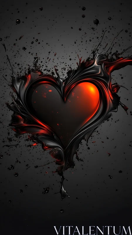 Luminous Cardiac Form with Dynamical Fluid Kineticism.