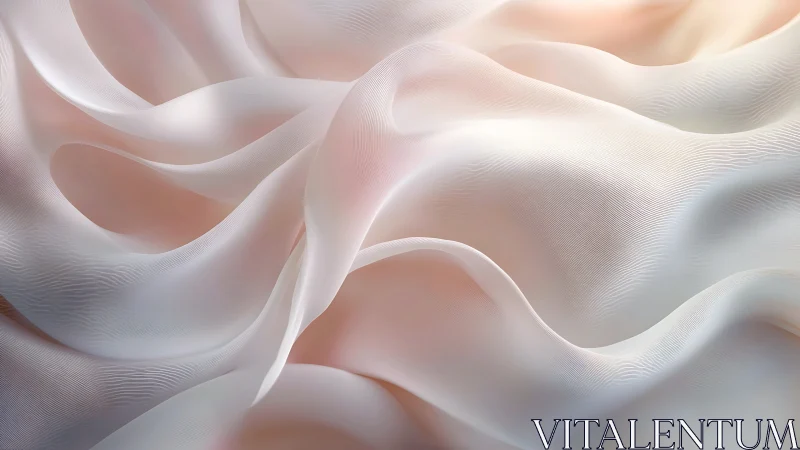 Whisper-soft waves of pastel fabric drifting in light.