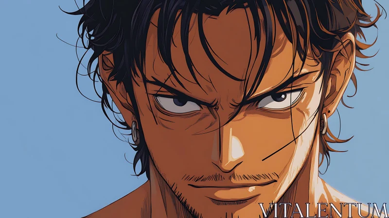 Intense anime portrait studies angular lighting and hard shading