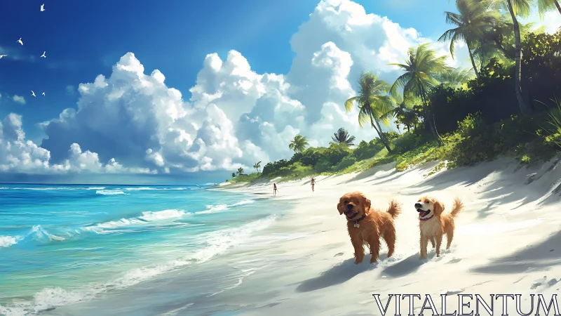 Canine motion study on tropical littoral under cumulus build-up.