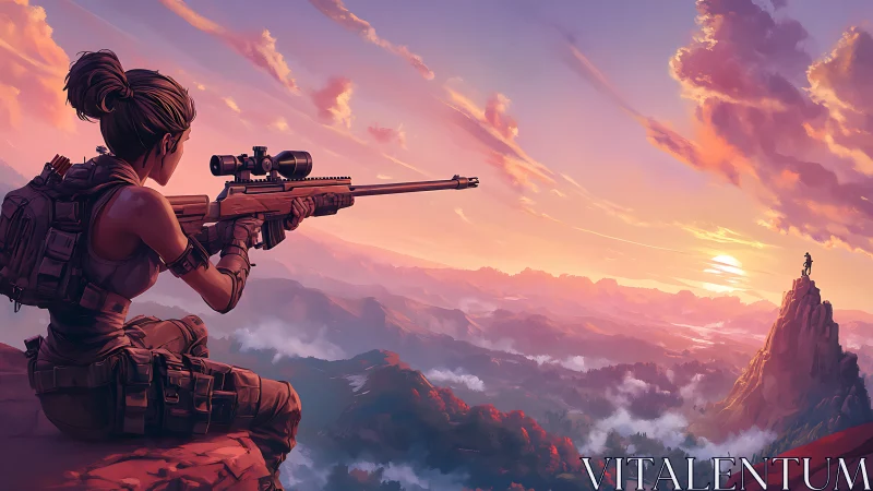 Sharpshooter's Moment at Golden Hour.