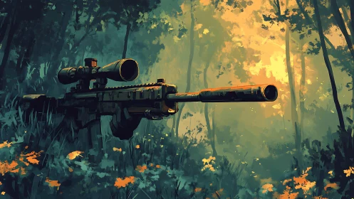 Tactical Readiness in a Golden Forest Moment.