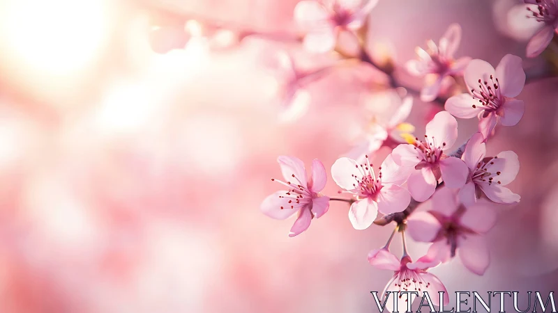 Cherry Blossoms Whisper Through Luminescent Spring Dreams