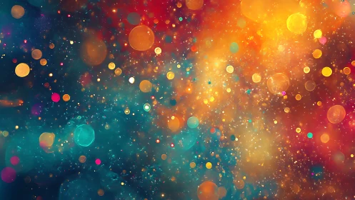 Starlit Bubble Nebula Swirling Through Cosmic Confetti.