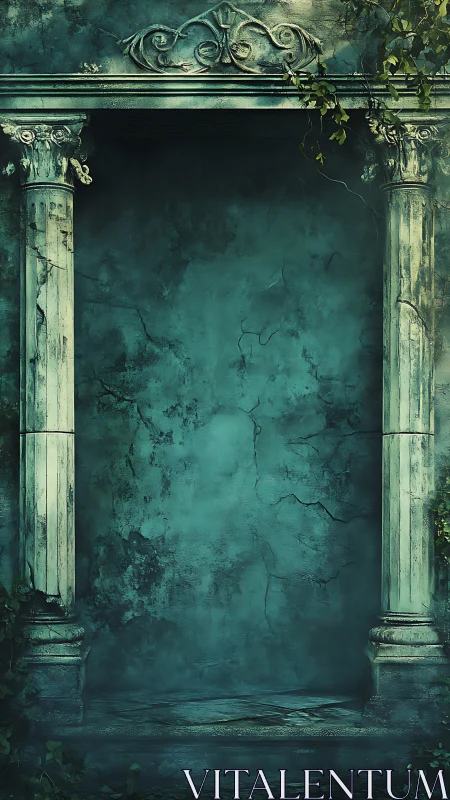 Weathered stone archway quietly invites forgotten stories