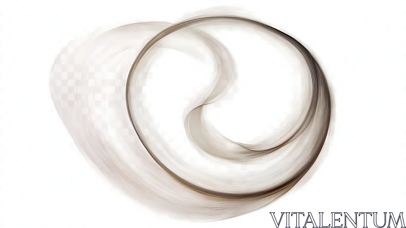 Gentle looping swirl of soft abstract lines invites calm