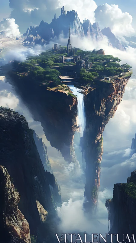 Enchanted Castle Among the Clouds. A Sky Kingdom.