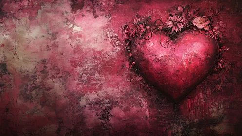 Ornamental Heart Blooming with Love and Romance.