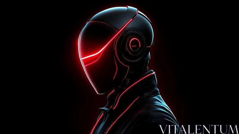 Neon-Edged Cyber Rider in the Glow of Midnight Futures.