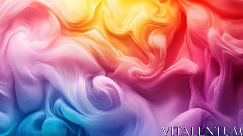 Radiant swirls of rainbow color in dreamy soft motion.