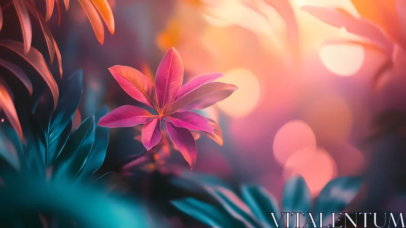 Glowing Petals in Sunset Warmth.