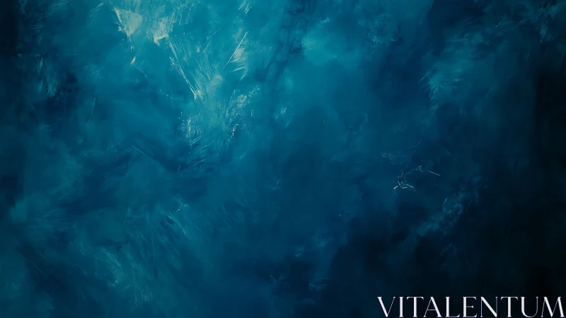 Deep teal abstract cloudscape with textured light strokes.