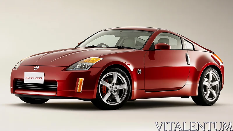 Sleek red sports coupe ready for relaxed weekend drives.