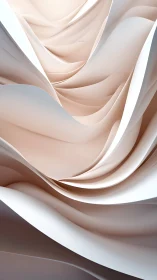 Soft sculpted folds flow in luminous neutral layers.