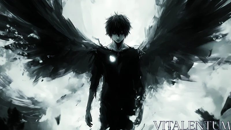 Nocturnal winged entity with luminous thoracic core fielded.