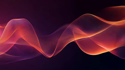 Luminous flowing waves of light pulse across a deep void