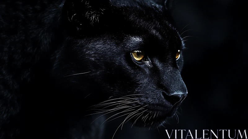 Black Panther's Golden Gaze into Darkness.