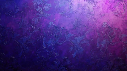 Velvet twilight wallpaper with swirling floral flourishes.
