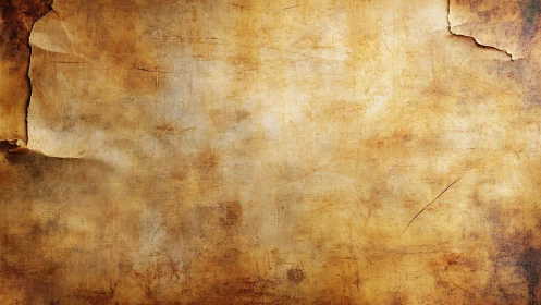 Aged parchment paper background with worn brown texture.