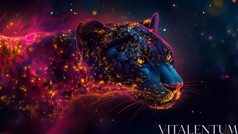 Radiant Panther Bursts Into Cosmic Fire and Electric Dreams