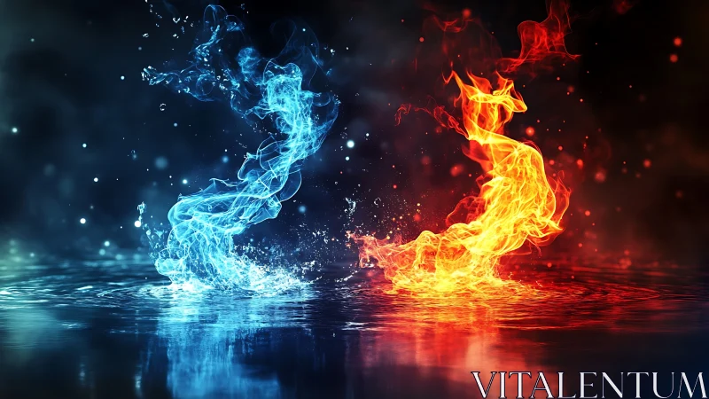 Fire and Ice: Opposing Elements Meet.
