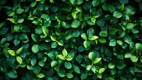 Lush green foliage creates a calming natural backdrop wall