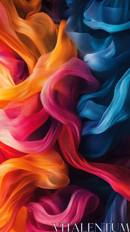 Soft swirling ribbons of color inviting playful wonder.