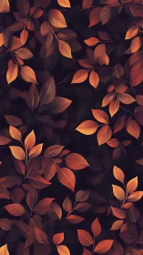 Autumn embers drift across midnight leavescape in silence.