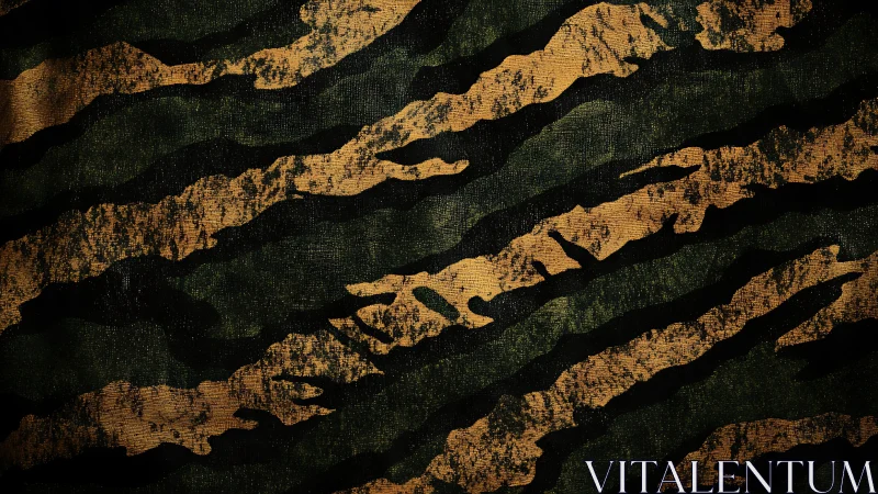 Tiger-stripe echoes slink across rough jungle canvas shadows