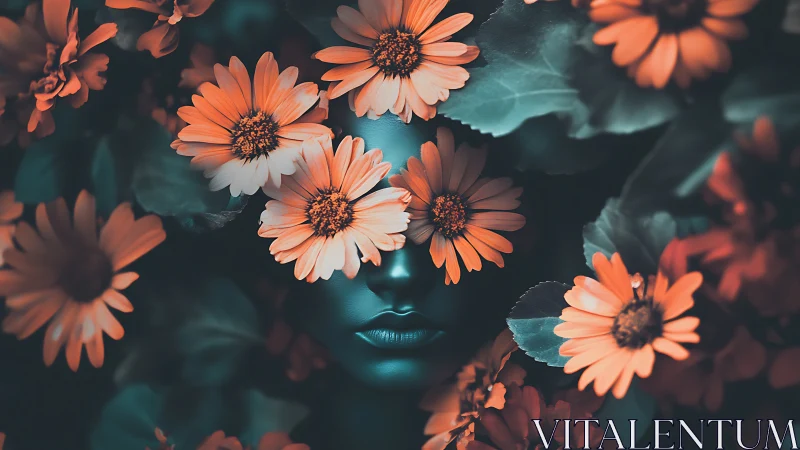 Daisy Flower Portraiture with Chromatic Separation and Tonal Layering.