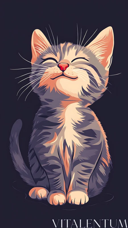 Whimsical Tabby Dreams in Serene Slumber.