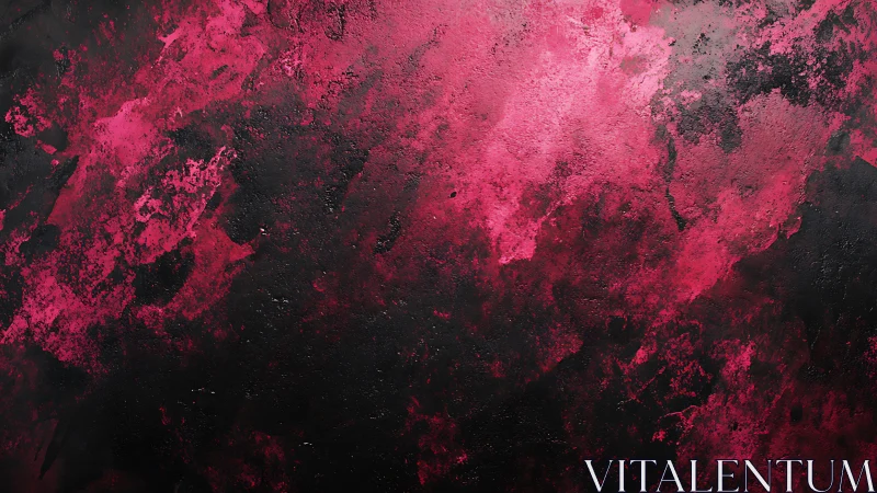 Crimson nebula textures collide across a shadowed void.