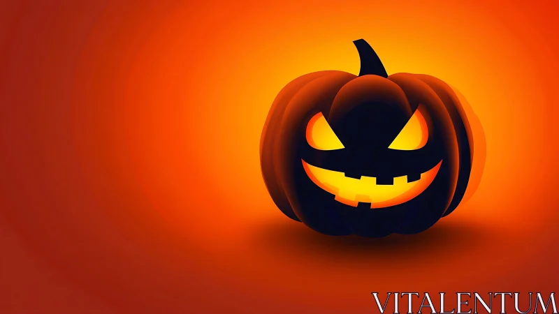 Grinning jack o lantern blazes against a molten orange dusk