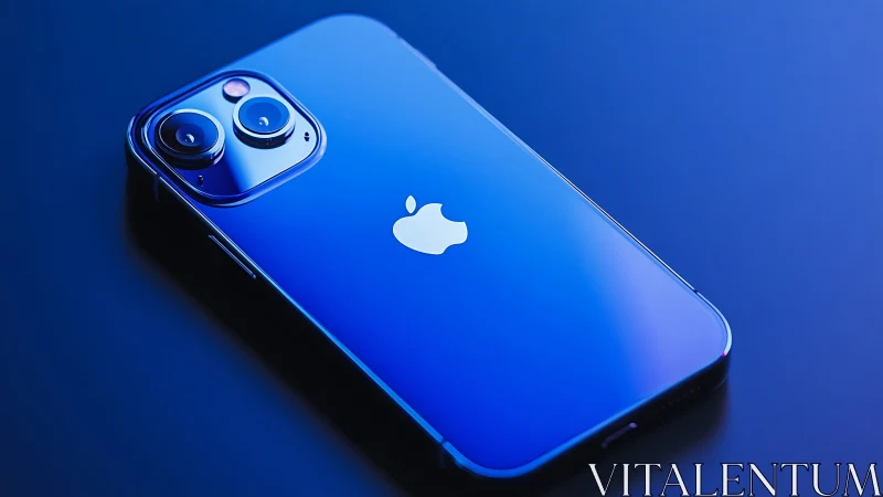 iPhone 13 Pro in Sierra Blue displays dual camera system with metallic lens array