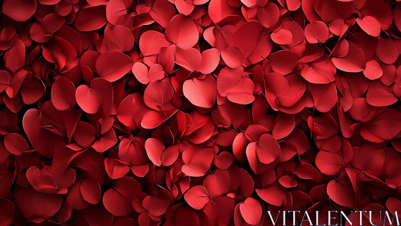 Crimson Rose Petals Layered in Rich, Textured Abundance.