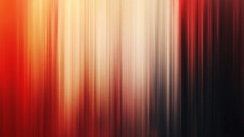 Vertical Abstract Red and Gold Light Streaks Digital Art.