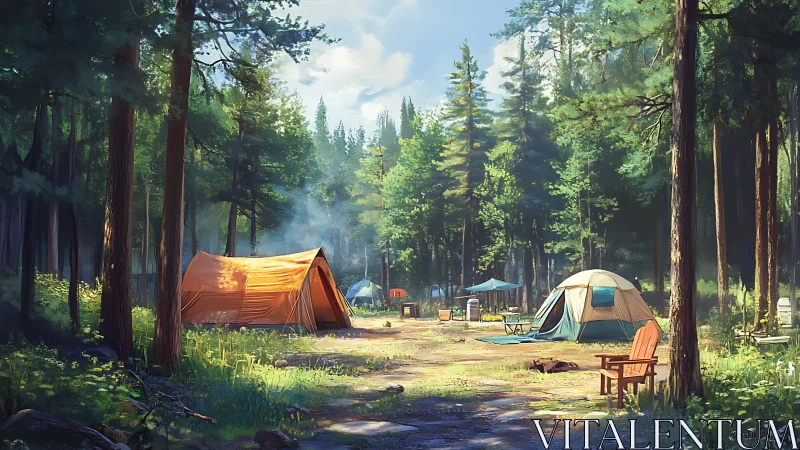 Canvas Refuge: Where Ancient Redwoods Cradle Summer Wanderers