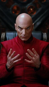 Crimson telepath plots quietly beneath reactor-lit shadows