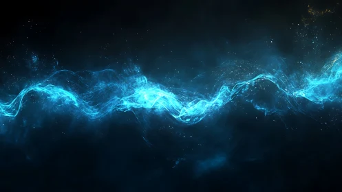 Luminescent Plasma Waveform on Deep Cosmic Groundplane.