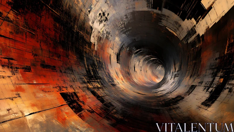 Warm swirling tunnel of abstract light and shadow wonder.