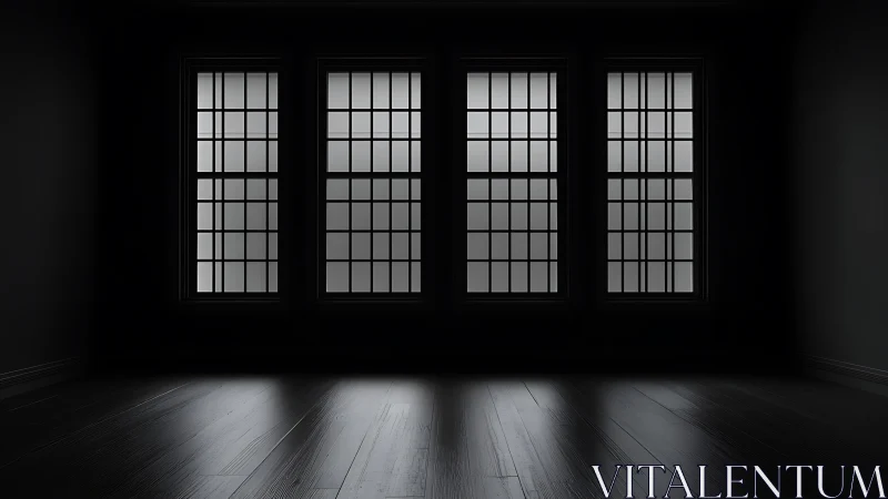 Soft morning light rests gently on quiet dark floor