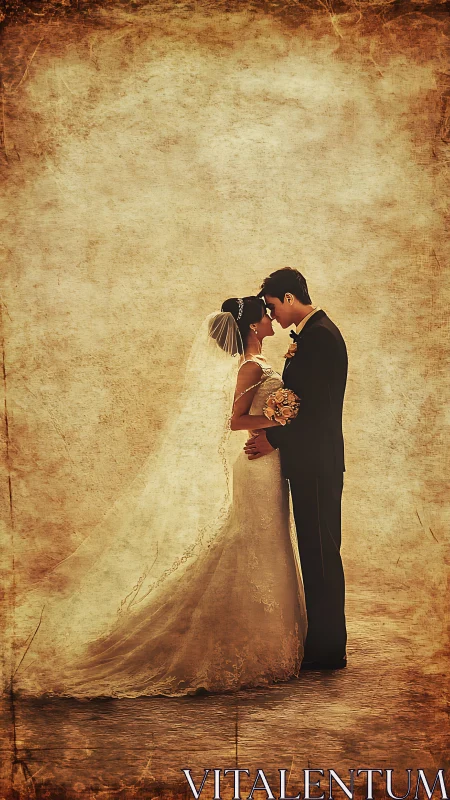 Timeless Romance Dances Between Sepia Whispers