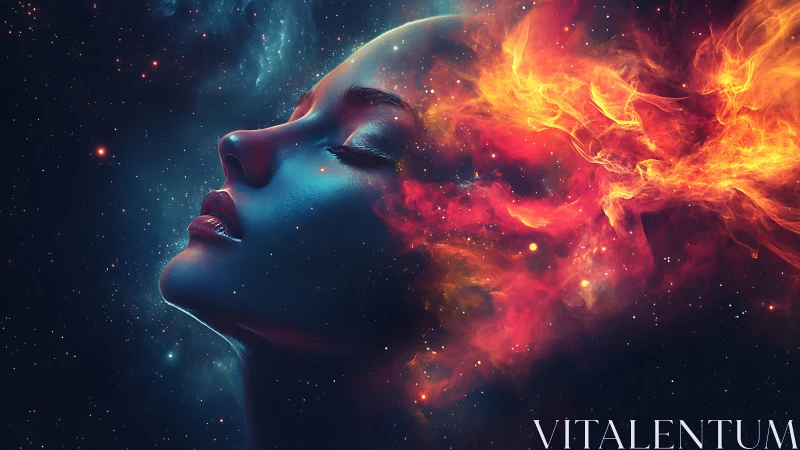 Dreaming in starlight with a nebula of glowing thoughts.