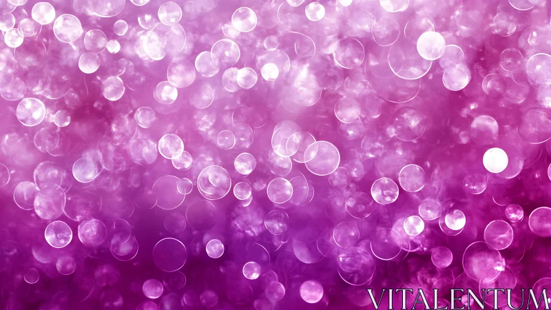 Soft Pink Bokeh Abstract Background with Light Circles Effect.